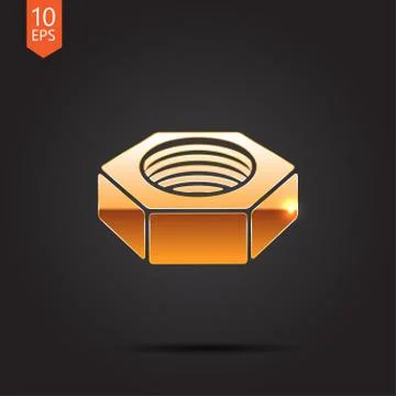 Vector gold icon Stock Illustration