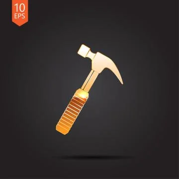 Vector gold icon Stock Illustration