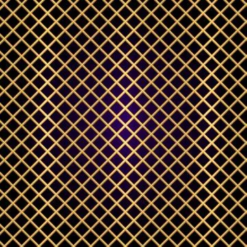 Vector gold lattice on black background Stock Illustration