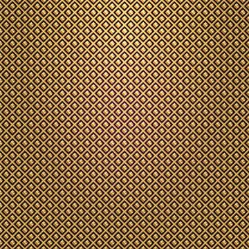 Vector gold lattice on black background Stock Illustration
