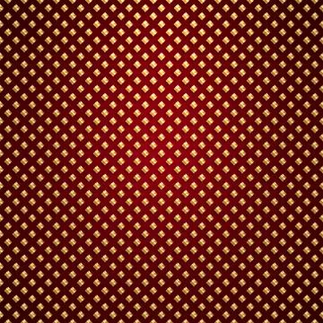 Vector gold lattice on red background Stock Illustration