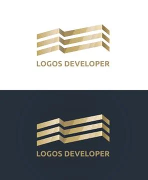 Vector gold logo. Stock Illustration