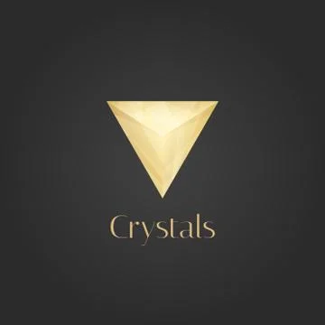 Vector gold logo. Stock Illustration