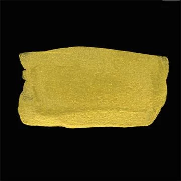 Vector gold paint smear stroke stain set. Abstract gold texture hand drawn on Stock Illustration