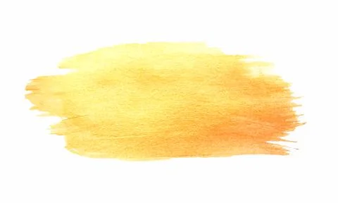Vector gold paint smear stroke stain. Abstract gold glittering textured art i Illustrazione stock