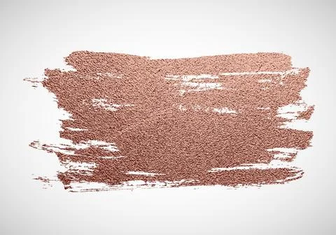 Vector gold paint stroke. Abstract gold glittering textured art illustration. Illustrazione stock