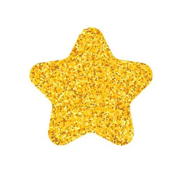 Vector gold star. Element for advertising poster for restaurant, boutique , f Illustrazione stock
