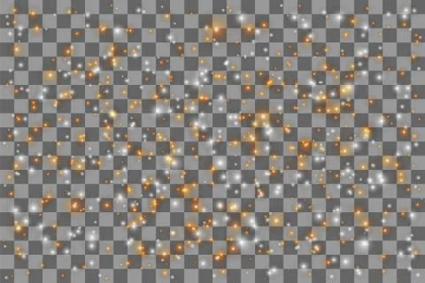 Vector golden and silver glitter particles background effect for greeting card イラスト素材