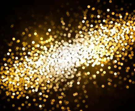 Vector golden background Bokeh Stock Illustration