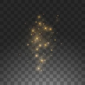 Vector golden cloud glitter wave abstract illustration. White star dust trail 스톡 일러스트