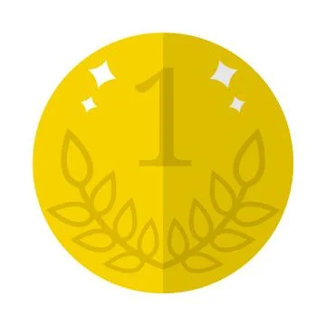 Vector Golden Coin Icon isolated on white background. Vector illustration. Stock Illustration