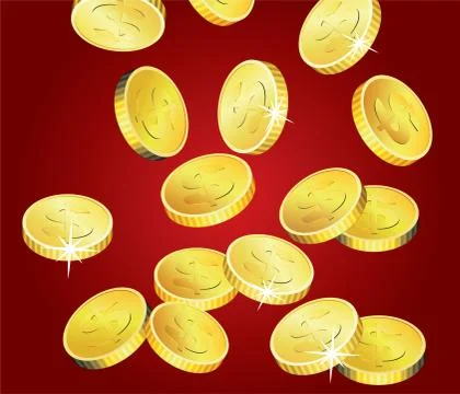 Vector golden coins Stock Illustration