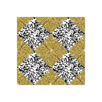 Vector golden collage seamless pattern. Collage of diamond shapes Illustrazione stock
