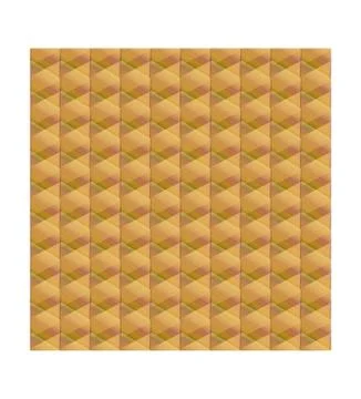 Vector golden color seamless texture. 3d tile web background Illustrazione stock