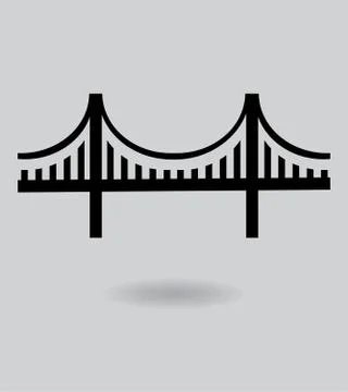 Vector Golden Gate Bridge Illustrazione stock