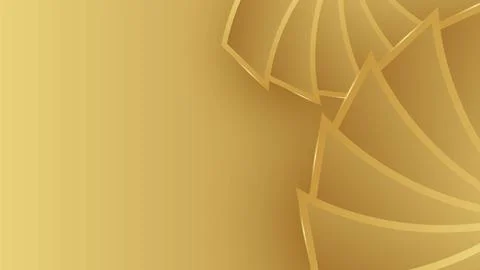 Vector golden Graphical Background with abstract flower Illustrazione stock