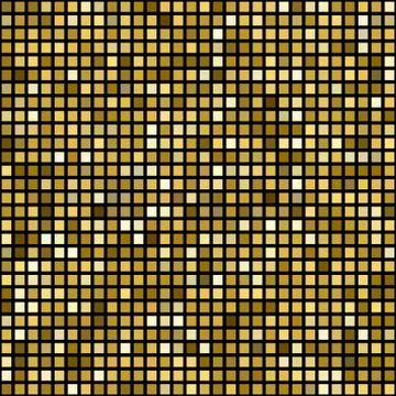 Vector golden mosaic background Illustrazione stock