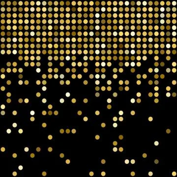 Vector golden mosaic background Stock Illustration