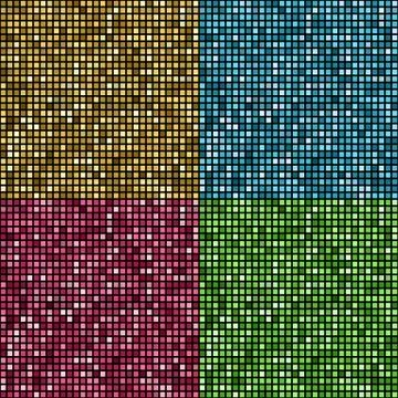 Vector golden mosaic background Stock Illustration