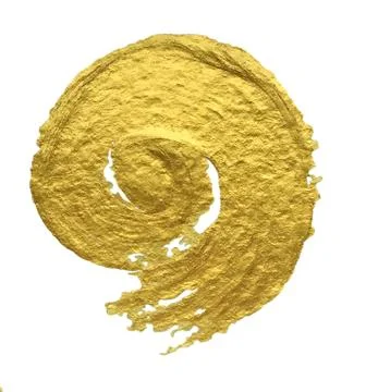 Vector golden paint spiral Stock Illustration