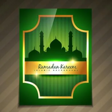 Vector golden ramadan template Stock-Illustration