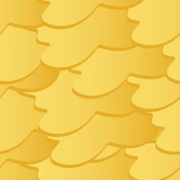 Vector golden seamless texture. Yellow 3d slices. EPS 10 Stock Illustration