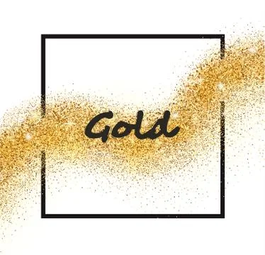 Vector golden sparkling falling star Иллюстрация