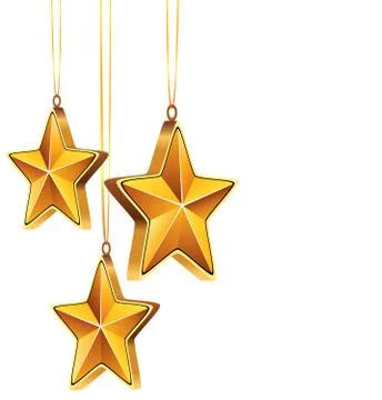 Vector  golden stars Stock Illustration