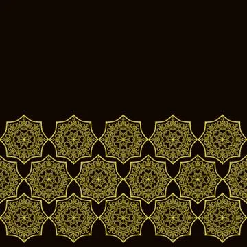 Vector golden template for invitation. Stock Illustration