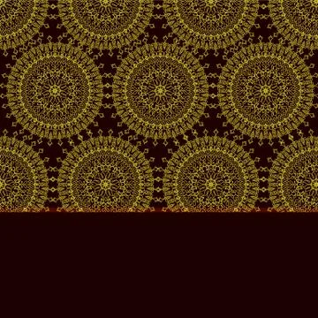 Vector golden template for invitation. Stock Illustration