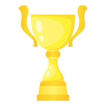 Vector golden trophy champion cup Stock Illustration