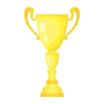 Vector golden trophy champion cup Stock Illustration