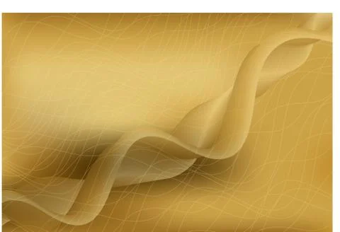 Vector golden wavy luxury background for presentation or web. EPS 10 Illustrazione stock