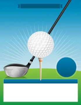 Vector Golf Tournament Illustration Illustrazione stock