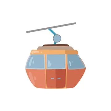 Vector gondola isolated Stock Illustration