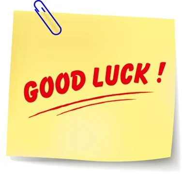 Vector good luck message Stock Illustration