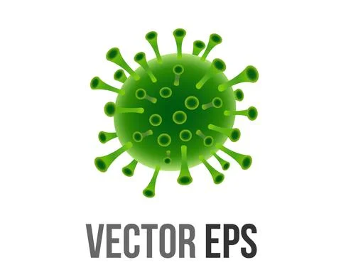 Vector good microbe icon, bacterium grown in Petri Dish or observed under Mic Stock Illustration