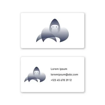 Vector gorilla in gradient style . Editable illustration Stock Illustration