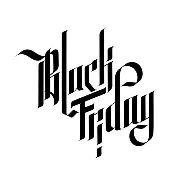 Vector gothic calligraphy. Medieval hand composition, lettering Stock Illustration