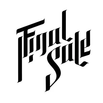 Vector gothic calligraphy. Medieval hand composition, lettering Stock Illustration