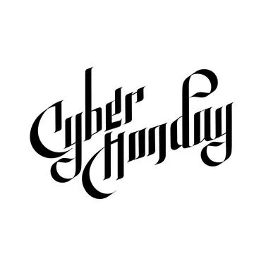 Vector gothic calligraphy. Medieval hand composition, lettering Stock Illustration