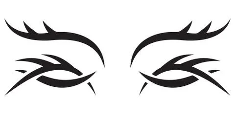 Vector Gothic pattern. eyes イラスト素材