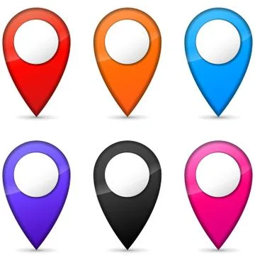 Vector gps icons Stock Illustration