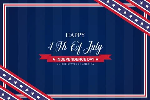 Vector gradient 4th of July - independence day background Stock Illustration