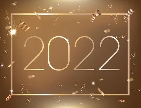 Vector gradient bronze, gold party, New Year, Christmas Eve countdown celebra Stock Illustration