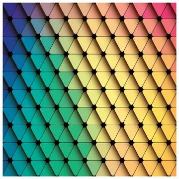 Vector, gradient, decoration, square, form, tile, print, periodic, triangle, Stock Illustration