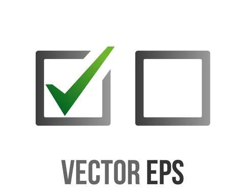Vector gradient gray rounded square check mark button icon 스톡 일러스트