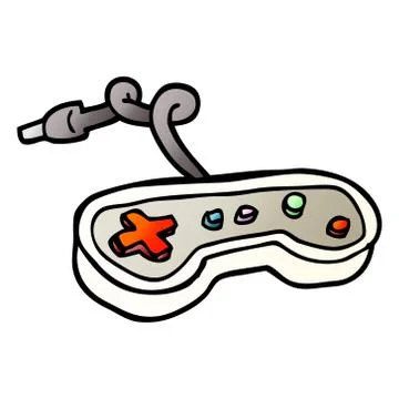 Vector gradient illustration cartoon games controller イラスト素材