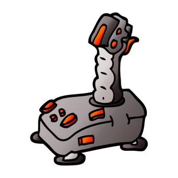 Vector gradient illustration cartoon joystick イラスト素材