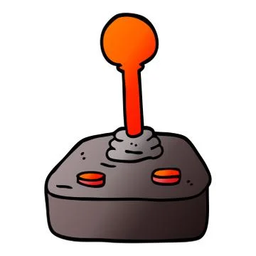 Vector gradient illustration cartoon joystick イラスト素材